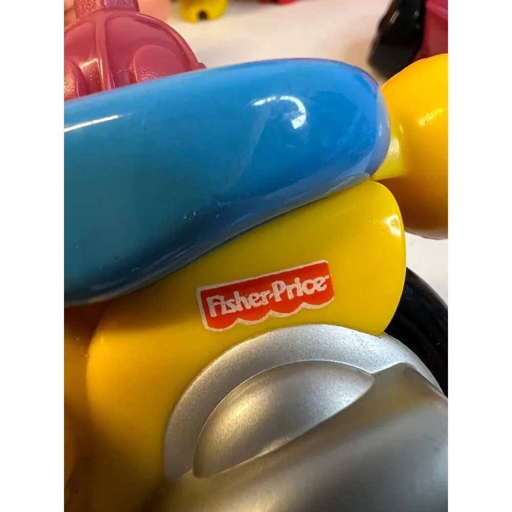 Fisher Price Pop Onz Building Blocks Lot Animals Barn Motorcycle Seesaw 30pc